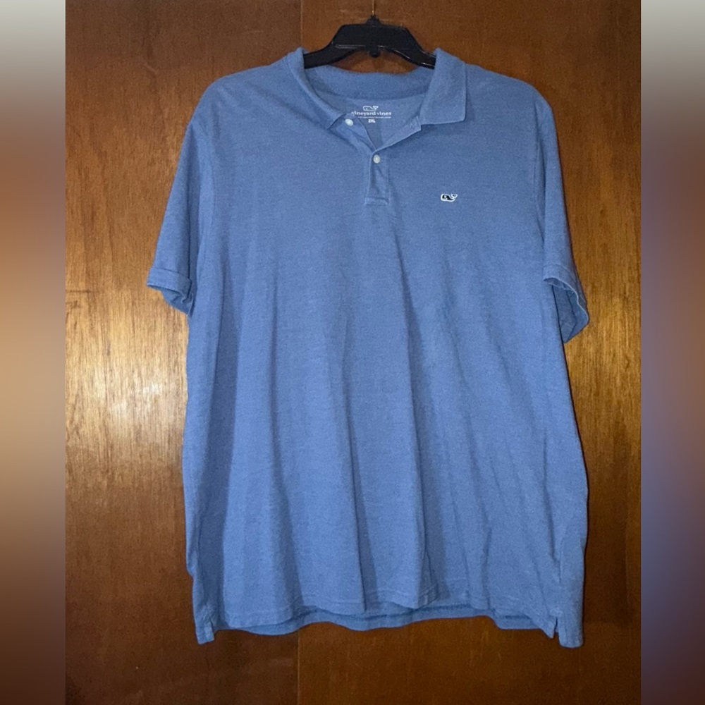 🌹 Vineyard Vines Men's Classic Blue Polo